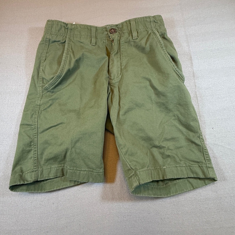 True Craft Men Chino Shorts Olive Green 29W 9 Inseam Stretch Cotton S07844B 2287